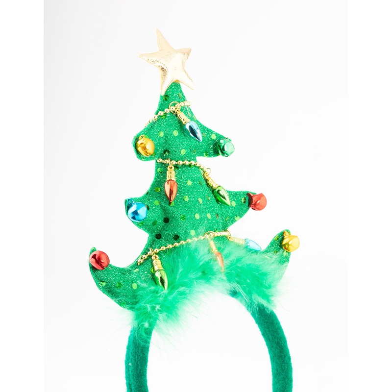 Kids Fabric Christmas Tree Headband