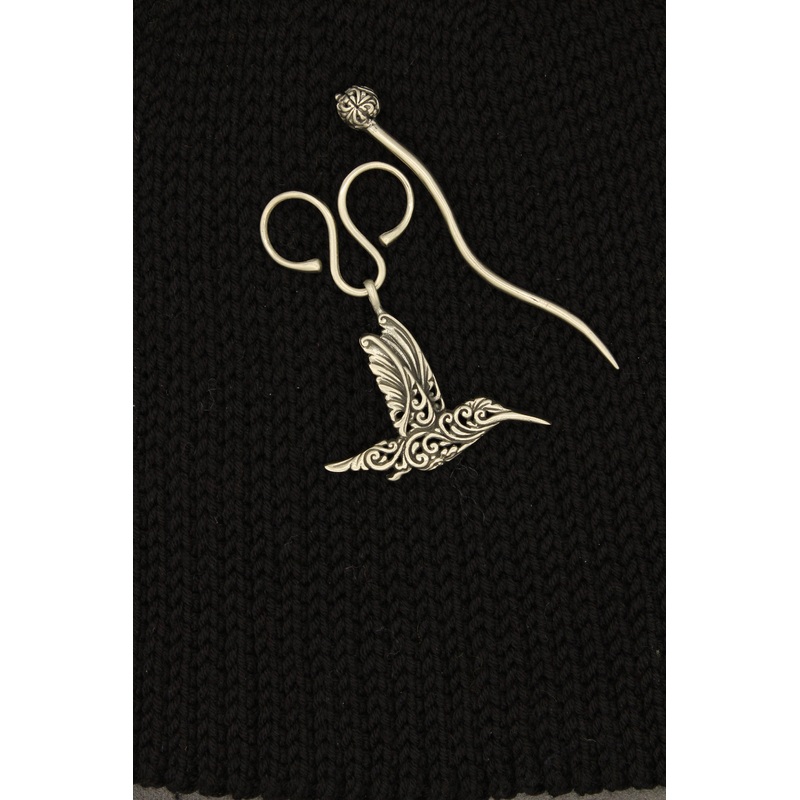 Shawl Lock Pin – Hummingbird
