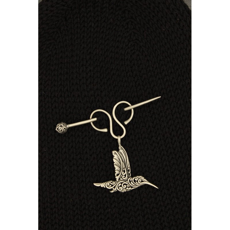 Shawl Lock Pin – Hummingbird