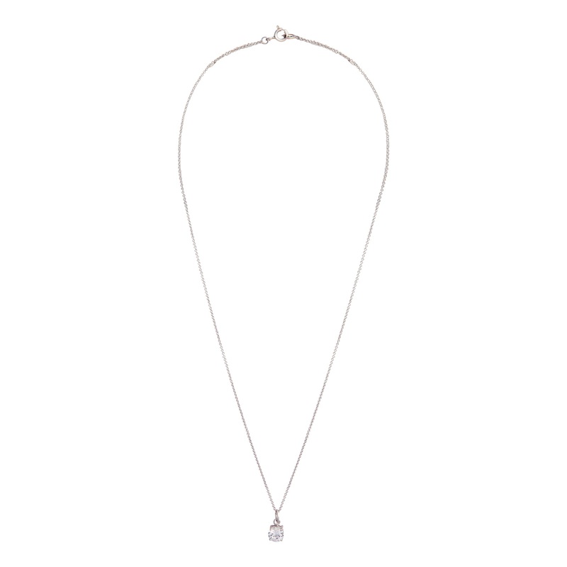 Sterling Silver Cubic Zirconia Necklace
