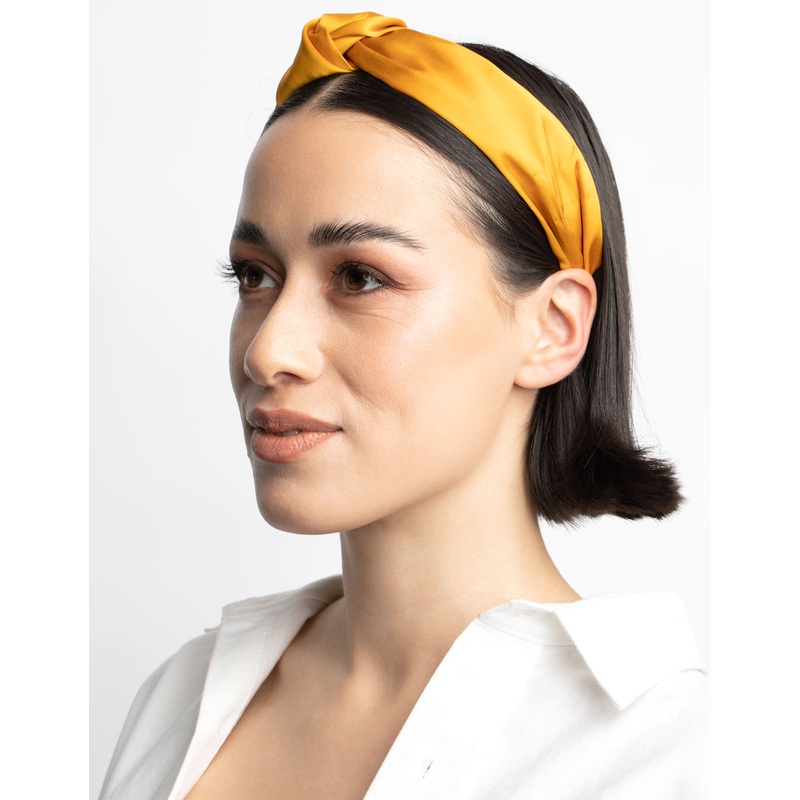 Yellow Twisted Knot Headband