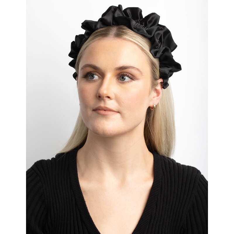 Black Ruffle Headband