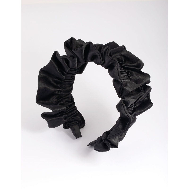 Black Ruffle Headband