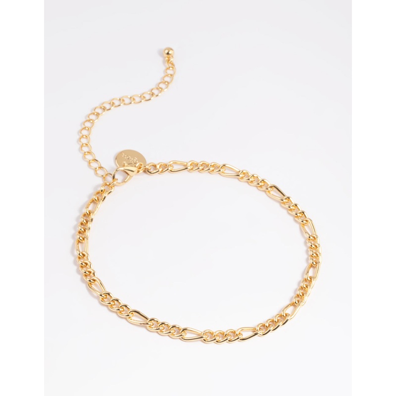 Gold Plated Figaro Chain Anklet