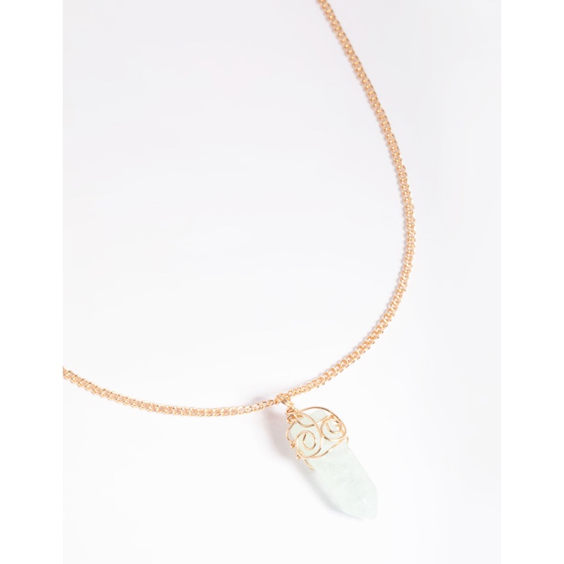 Green Fluorite Shard Necklace