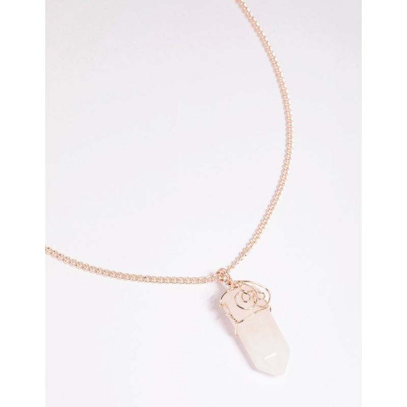 Rose Quartz Shard Necklace