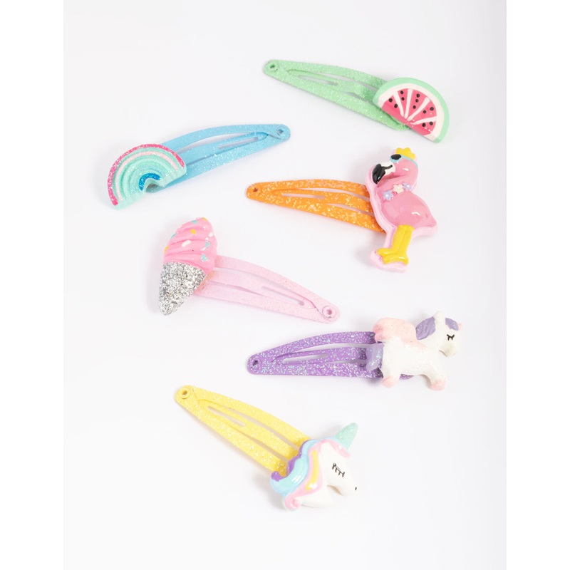 Rainbow Summer Fun Snap Clips