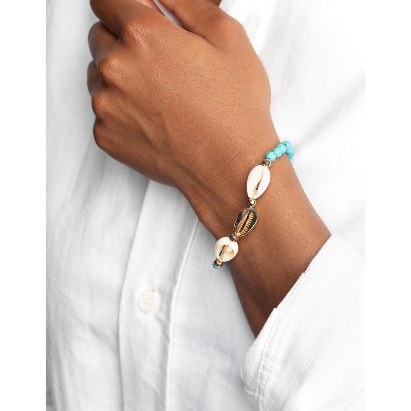 90s Shell & Bead Bracelet