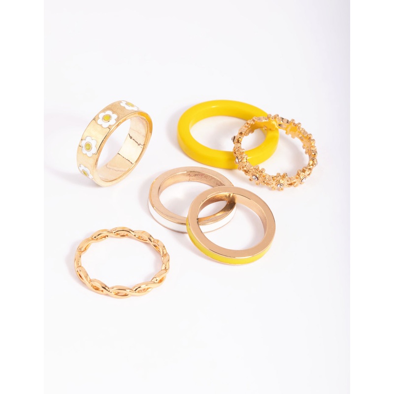 Gold Daisy Ring Pack|SM|ML
