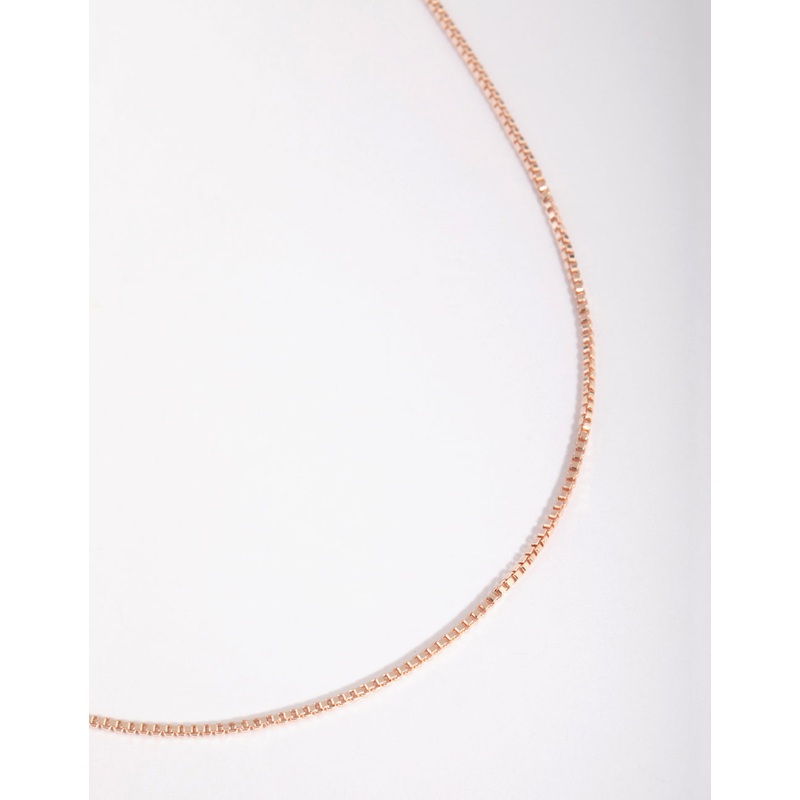 Rose Gold Plated Fine Chain Necklace