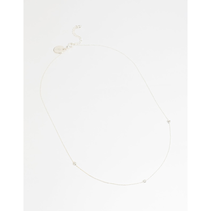 Silver Cubic Zirconia Necklace