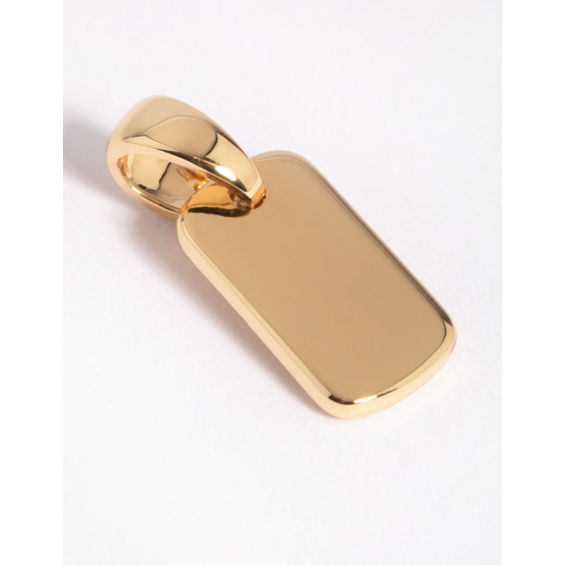 Gold Plated Mini Tag Charm