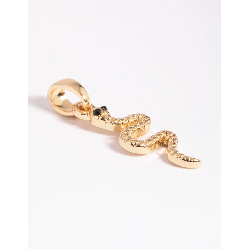 Gold Plated Snake Charm
