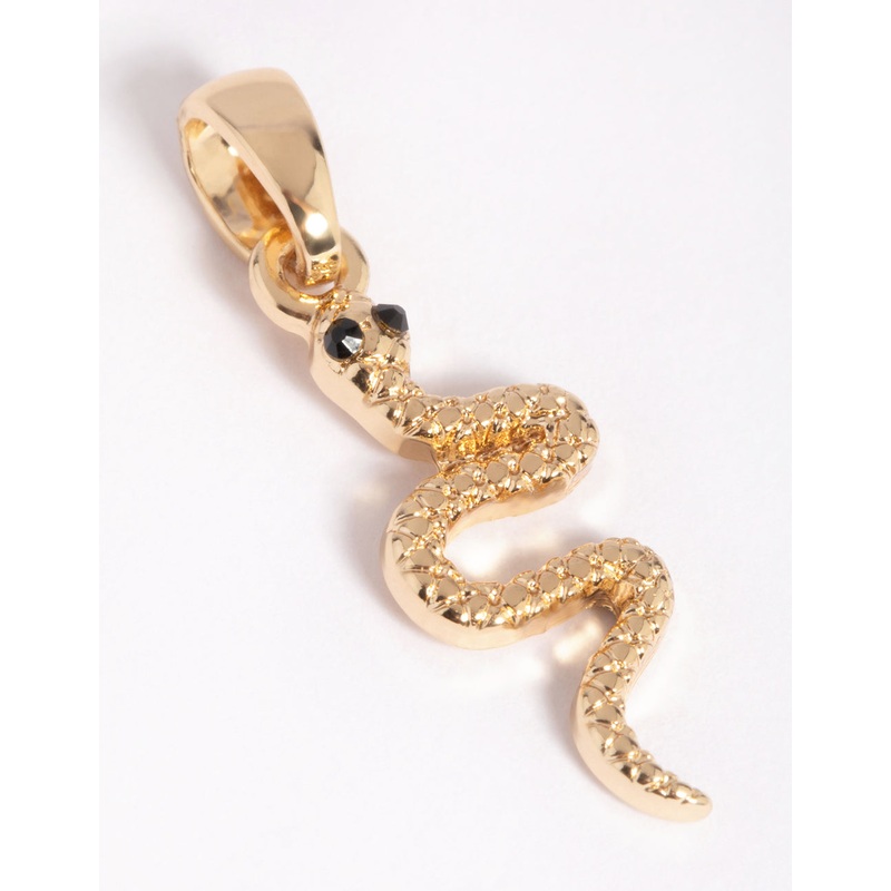 Gold Plated Snake Charm