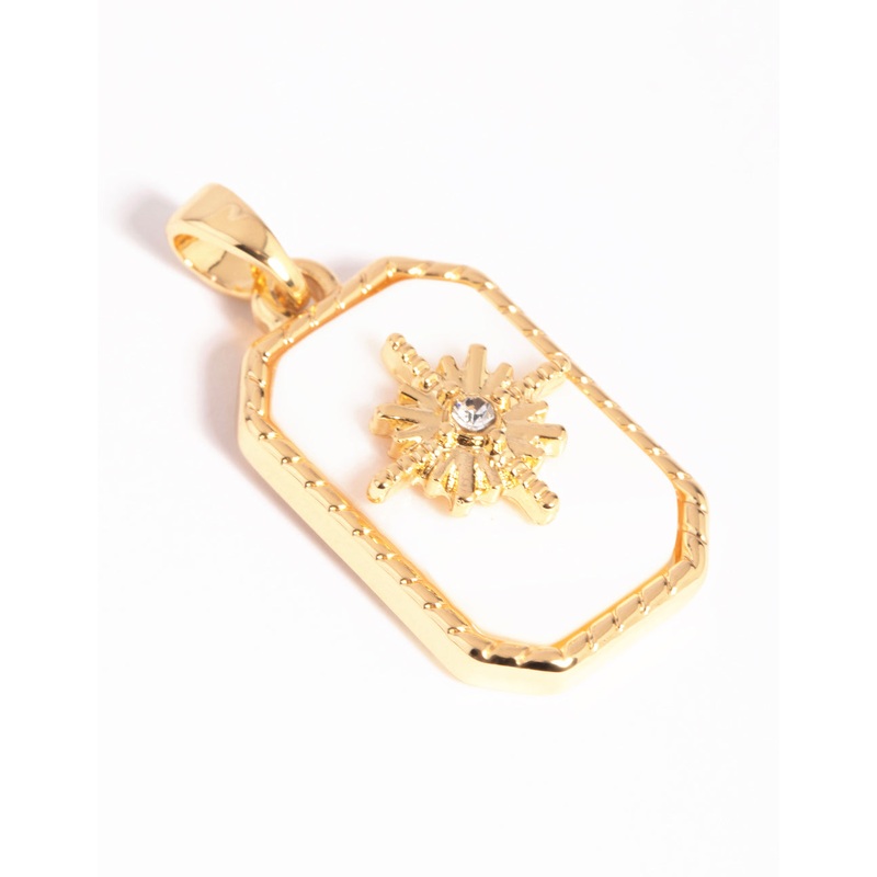 Gold Plated Star Shell Charm