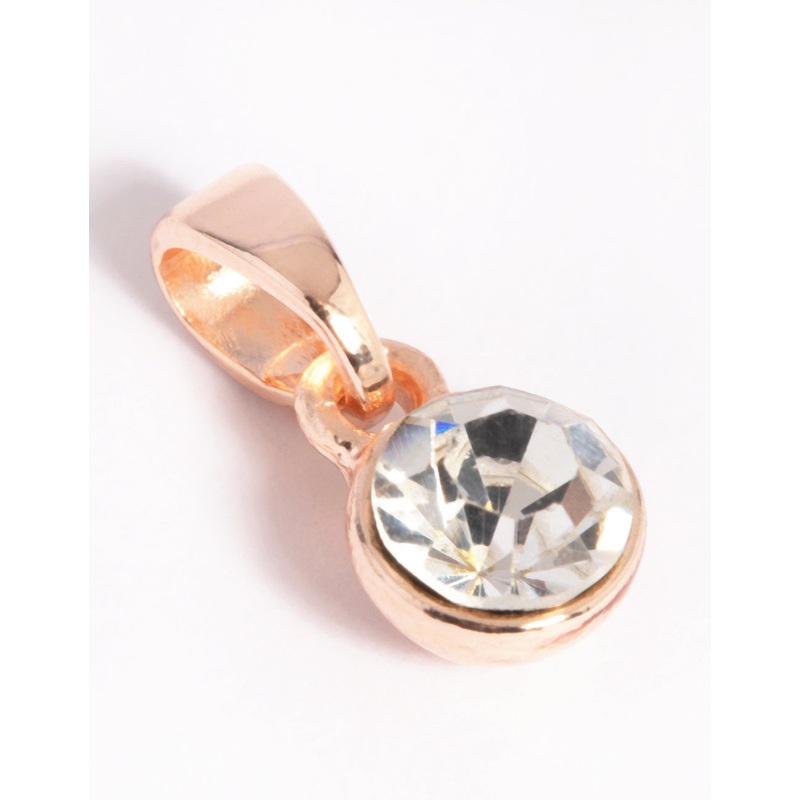 Rose Gold Plated Diamante Charm