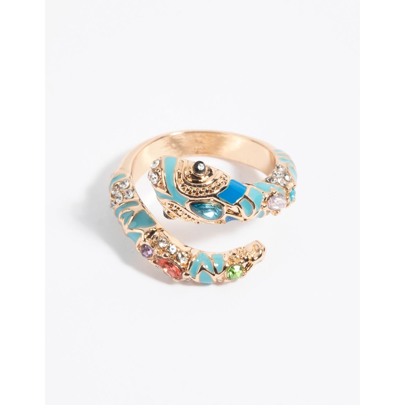 Gold Snake Ring|SM|ML