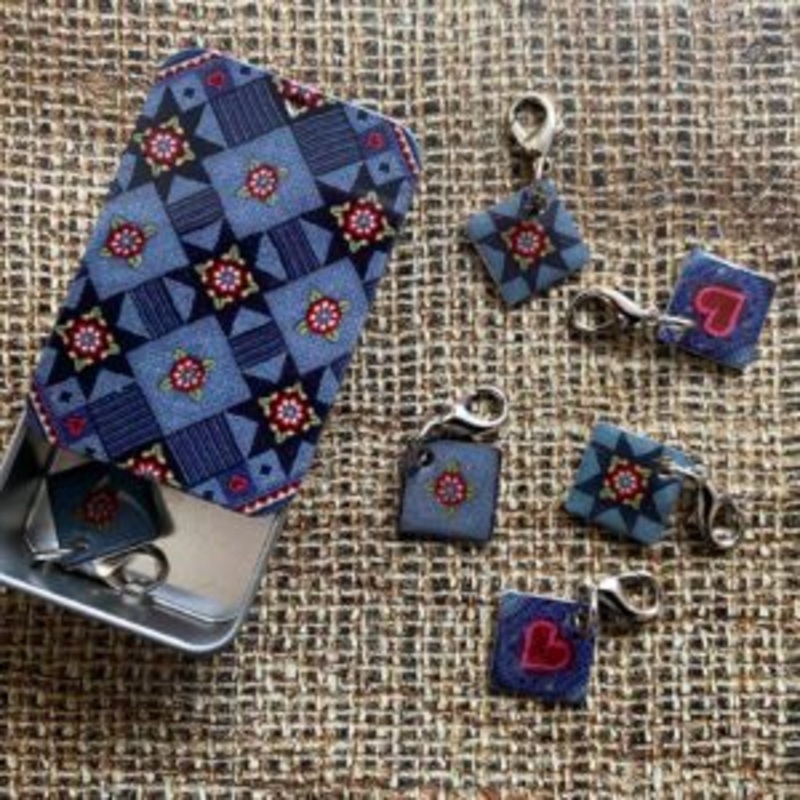 Emma Ball – Crochet Stitch Markers in a Tin