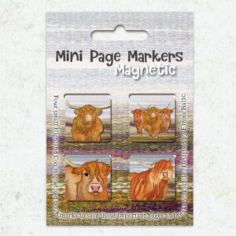 Emma Ball – Mini Page Markers|Alpacs & Friends / Sheep in Sweaters|Highland Coos|Janie Crow|Woolly Puffins