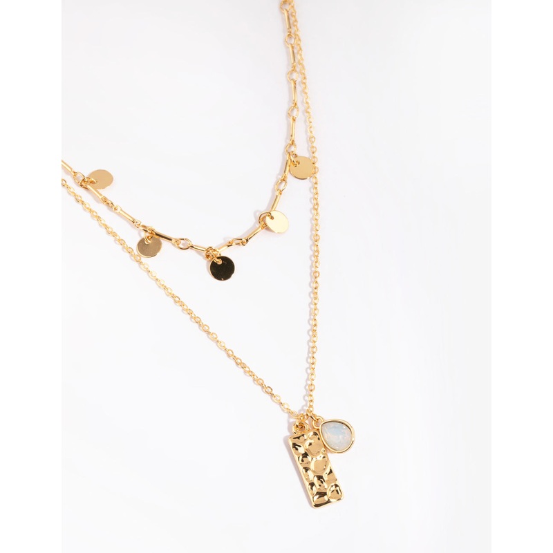 Gold Plated Charm Necklace