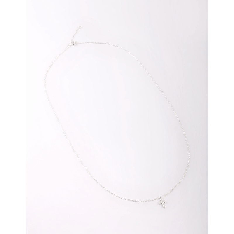 Sterling Silver Gothic Cross Necklace