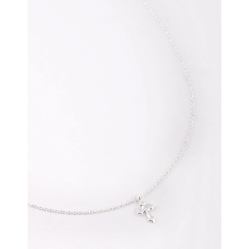 Sterling Silver Gothic Cross Necklace