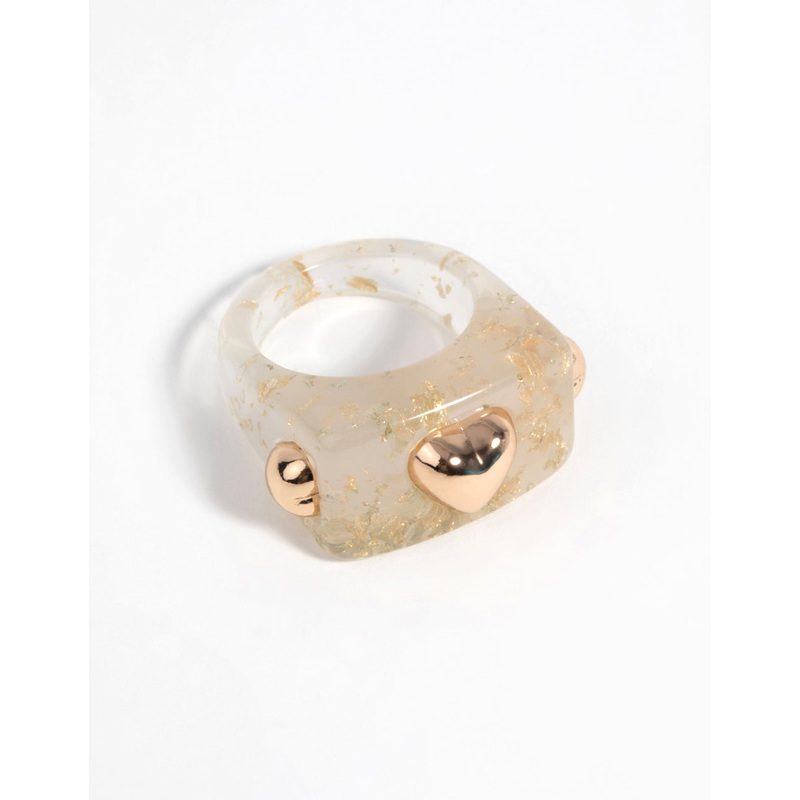 90s Gold Heart Ring