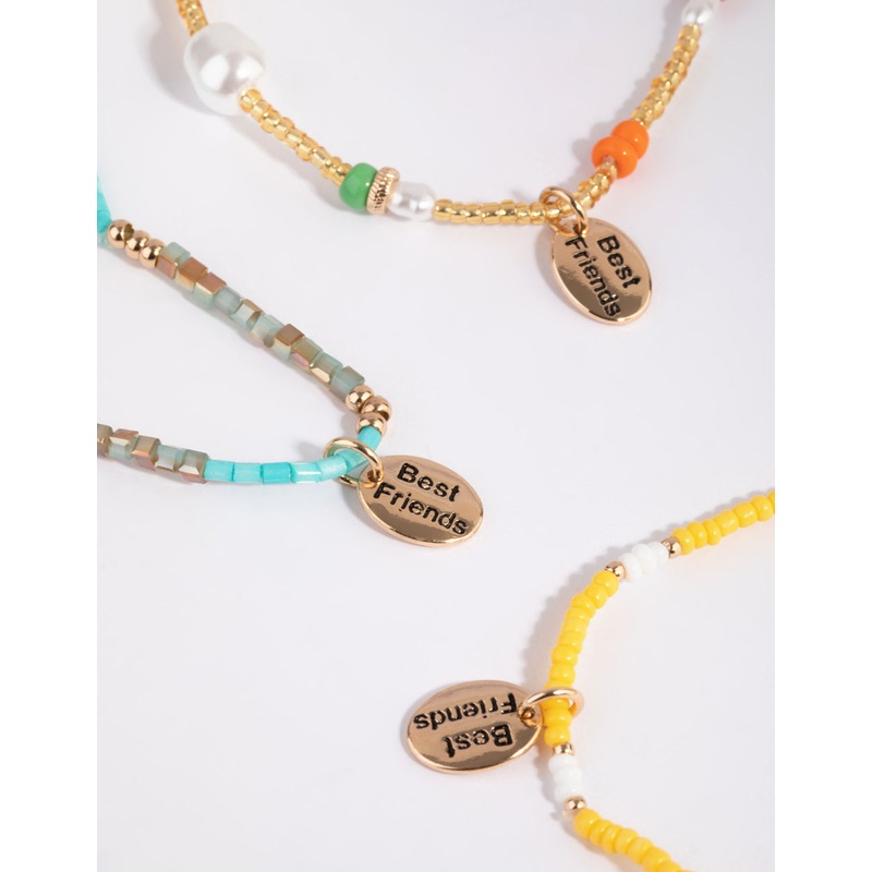 Bright Beaded Friendship Bracelet Pack