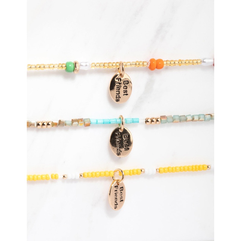 Bright Beaded Friendship Bracelet Pack