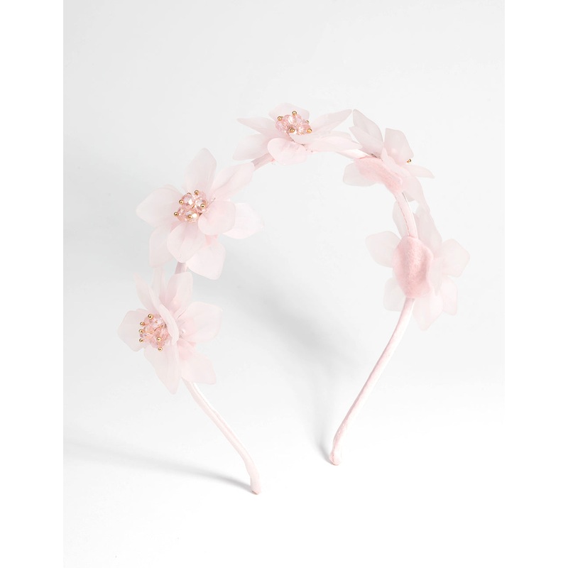 Frosted Flower Acrylic Alice Band