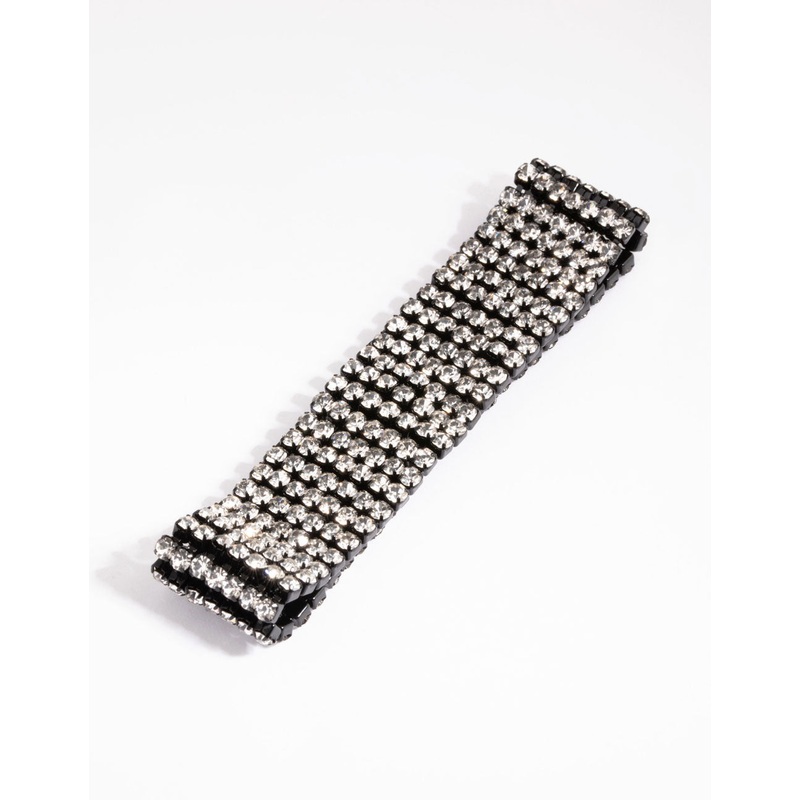Matte Black Diamante Bracelet