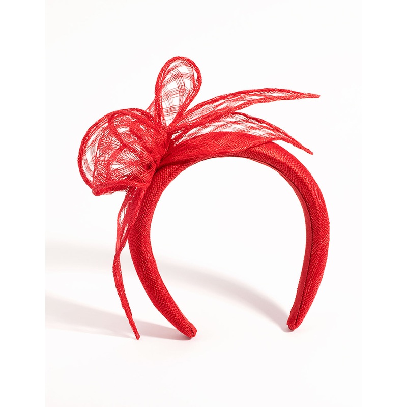 Red Flower Padded Alice Band