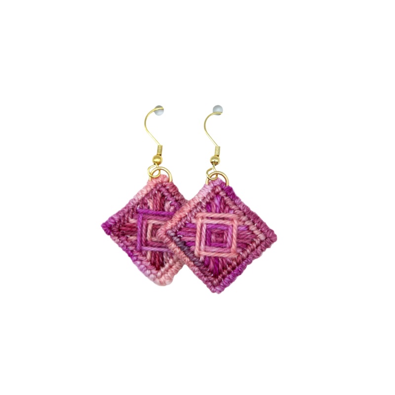 Earrings – Needlepoint – Mary