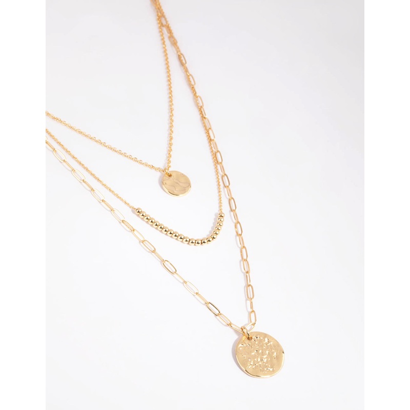 Gold Plated Diamante Pave Chunky Bow Necklace