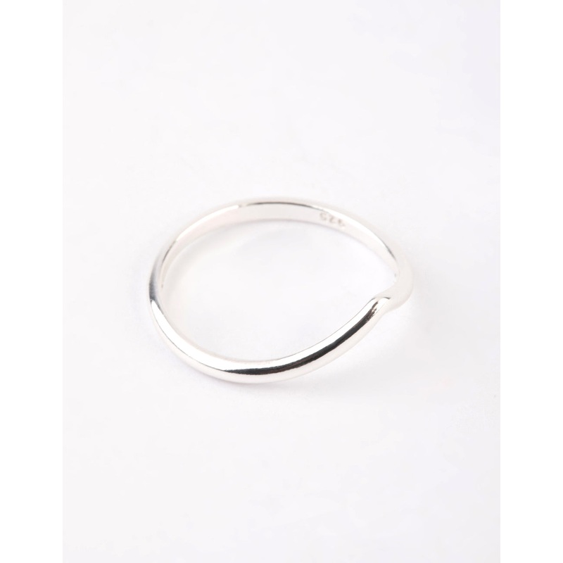 Sterling Silver Midi V Ring