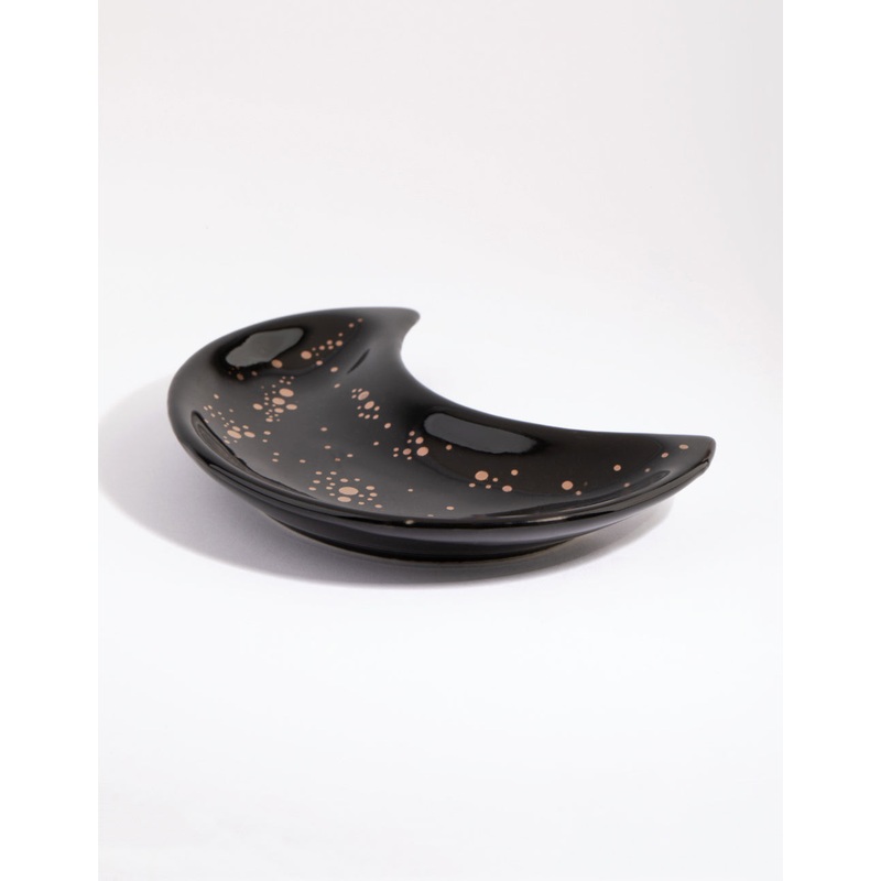 Black Moon Ceramic Trinket Tray