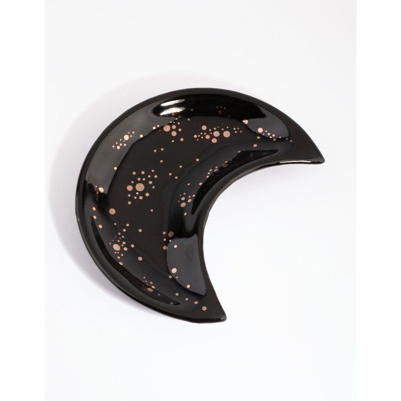 Black Moon Ceramic Trinket Tray