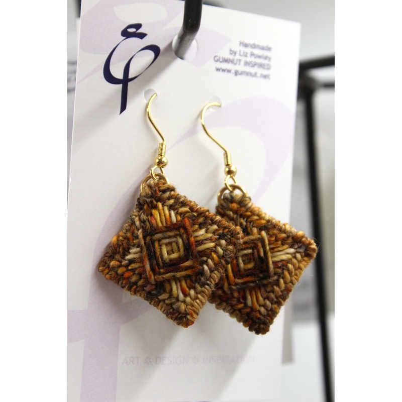 Earrings – Needlepoint – Desert