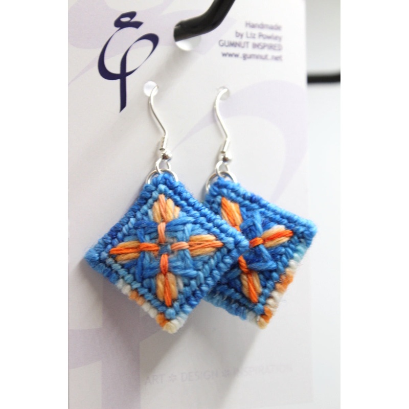 Earrings – Needlepoint – Kniting Nemo