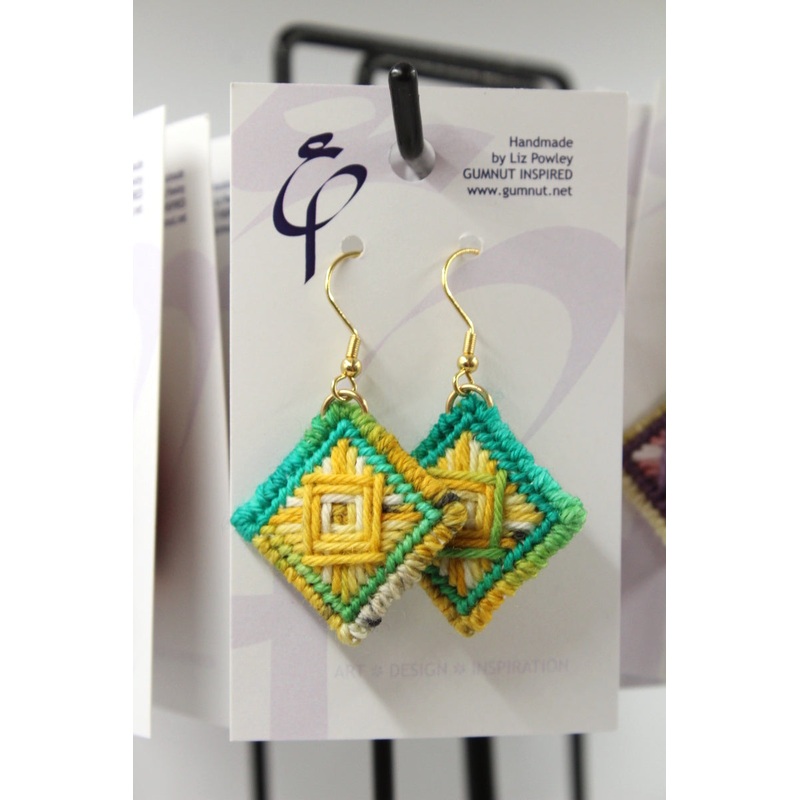 Earrings – Needlepoint – Macaw Macaw