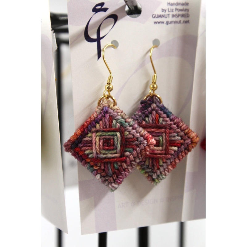 Earrings – Needlepoint – Naughty Nebula