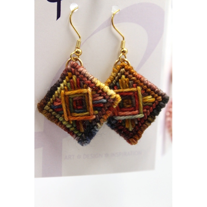 Earrings – Needlepoint – Outback