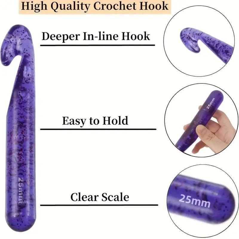 5pcs Deluxe Super Chunky Crochet Set