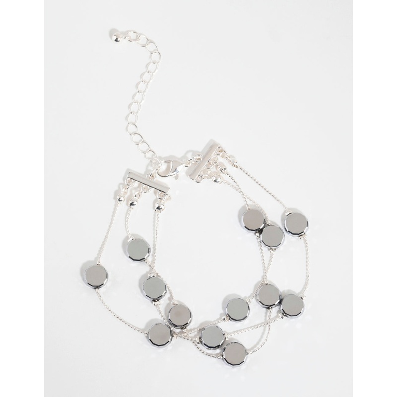 Silver Station Layered Bracelet