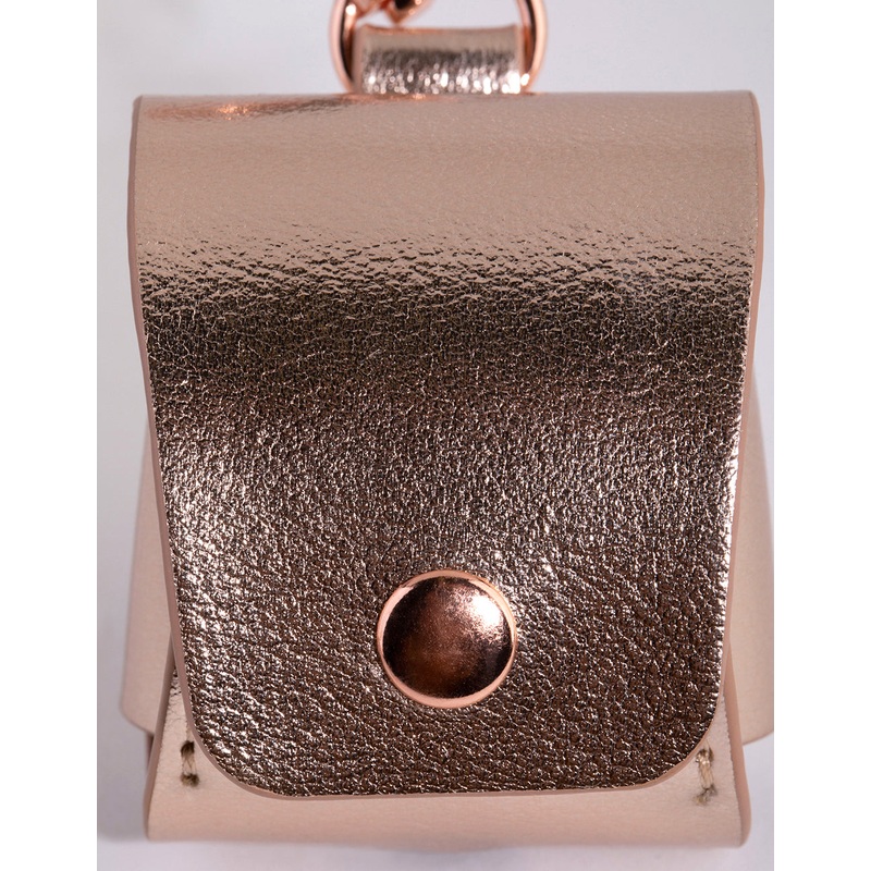 Tall Rose Gold PU Leather Earpod Case