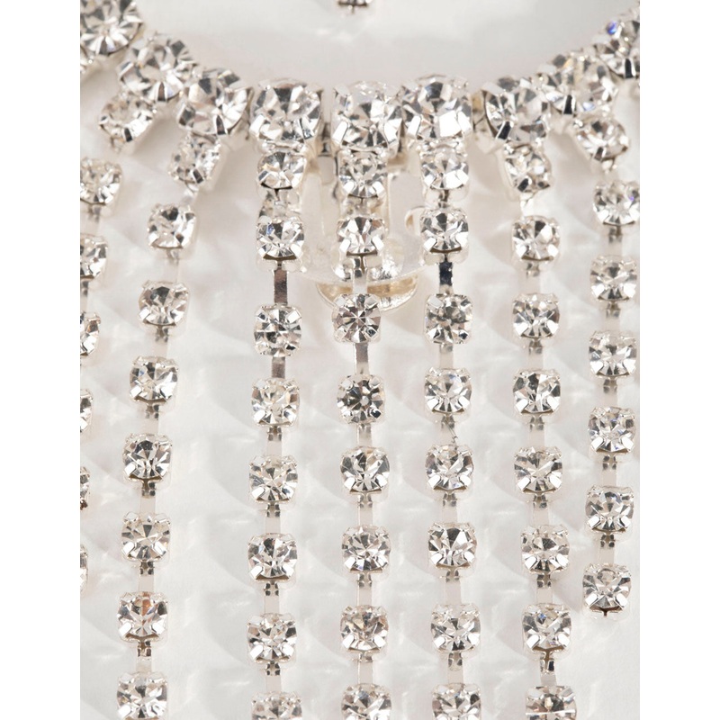 Crystal Back Drape Shoe Clip