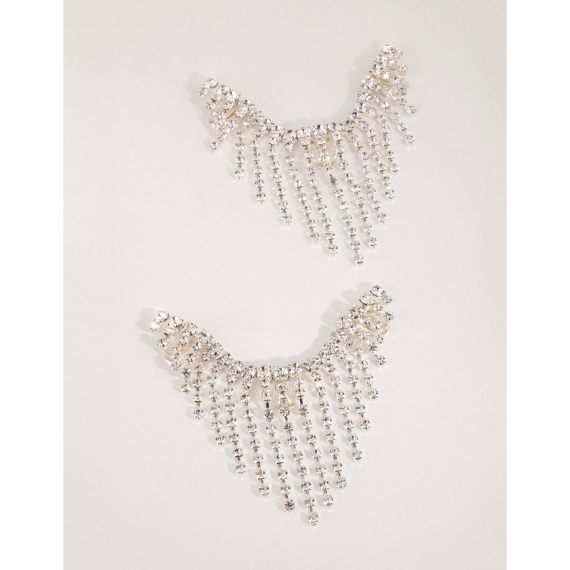 Crystal Back Drape Shoe Clip