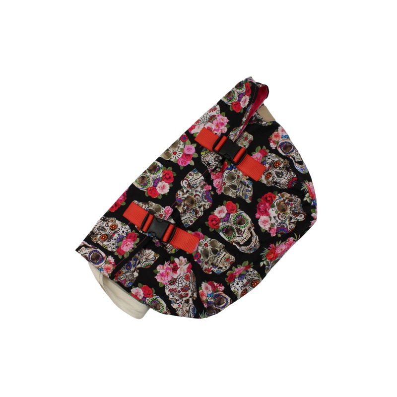Handmade Fibre Sack – Medium – Sugar Skulls
