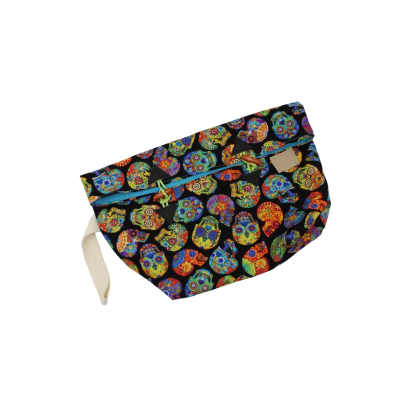 Handmade Fibre Sack – Small – Sugar Skulls