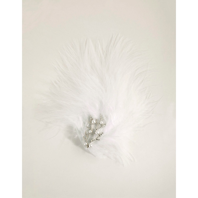 Statement Branch & Feather Clip